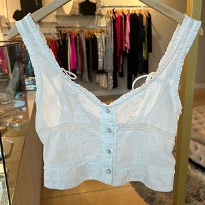 FREE PEOPLE LACE TANK TOP